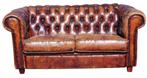 Mooie Chesterfield bank cognac patina + BEZORGING GRATIS