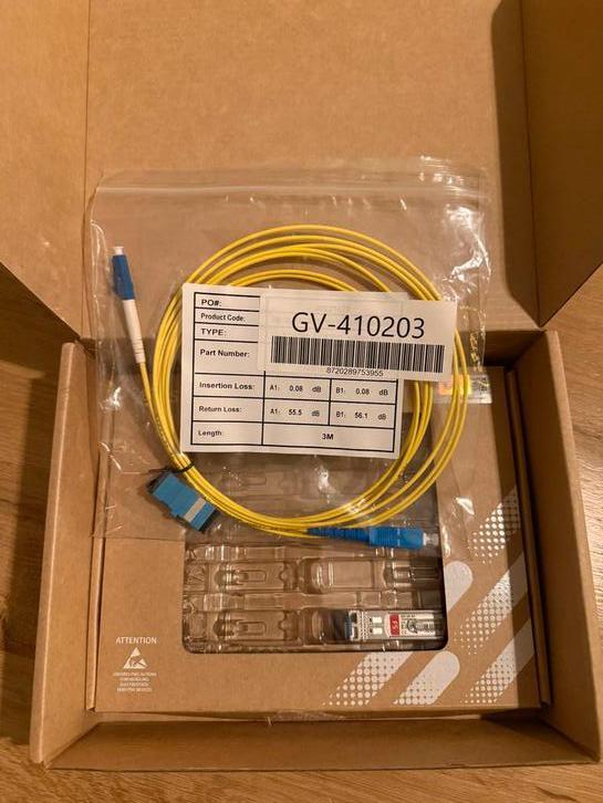 Ubiquiti | unifi | sfp | glasvezel direct AON compleet set, Computers en Software, Routers en Modems, Nieuw, Router met modem