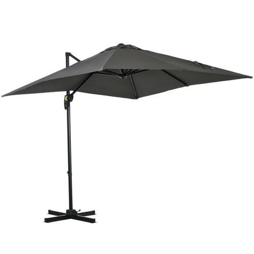 Zweefparasol Tuinparasol, Kruisvoet, Kantelbaar NIEUW, Tuin en Terras, Parasols, Nieuw, Zweefparasol, 3 tot 4 meter, Kantelbaar