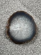 Agaat schijf met donkere kleur bruin agaatshijf edelsteen, Sieraden, Tassen en Uiterlijk, Edelstenen, Ophalen of Verzenden, Zo goed als nieuw