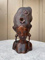Balinees Houten Beeld Vrouw, Antiek en Kunst, Kunst | Beelden en Houtsnijwerken, Ophalen of Verzenden