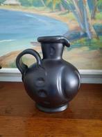 Plateel vaas zwart uit 1930 art deco, Antiek en Kunst, Ophalen of Verzenden
