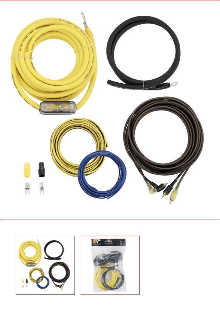 Bassface GT complete kabelsets 6mm/10mm/20mm, Auto diversen, Autospeakers, Nieuw, Ophalen of Verzenden