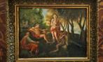 Antiek schilderij,uit erfenis gesigneerd, 50x40, op paneel, Antiek en Kunst, Kunst | Schilderijen | Klassiek, Ophalen