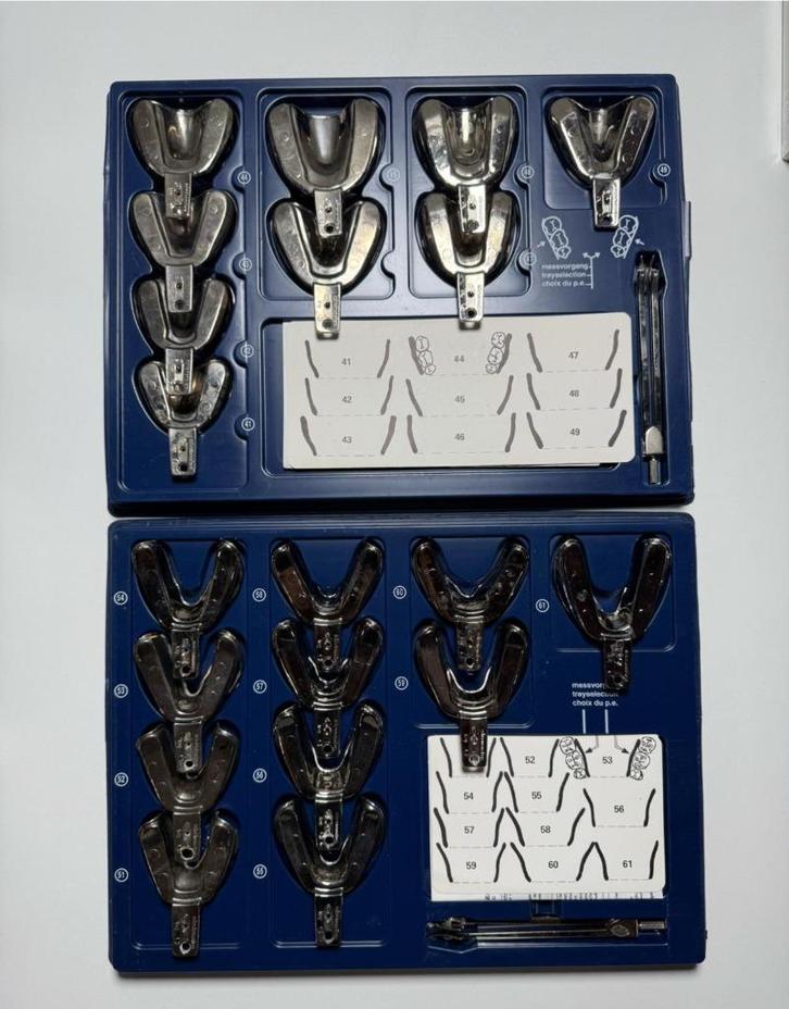 Mr Dental l Afdruklepels set l Tandarts, Diversen, Verpleegmiddelen, Zo goed als nieuw, Ophalen of Verzenden