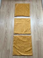 Gele Vierkante Kussenhoezen 45x45 cm - Set van 3, Ophalen of Verzenden, Zo goed als nieuw, Geel, Vierkant