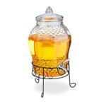 Glazen drankdispenser met houder 8 l - nieuw in doos, Ophalen of Verzenden, Nieuw
