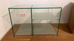 Glazen tv meubel, Gebruikt, Glas, 75 cm of meer, Modern