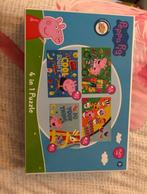 Peppa pig puzzel 4 in 1, Ophalen, 10 tot 50 stukjes, Zo goed als nieuw