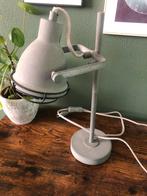 Bureaulamp / Tafellamp Industrieel grijs inclusief led lamp, Verzenden, Zo goed als nieuw, Minder dan 50 cm