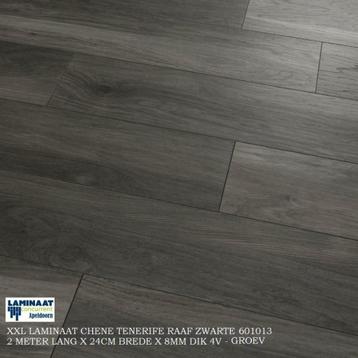 Laminaat Long Plank Raaf Zwarte 60013 24cm brede €15,95m2 beschikbaar voor biedingen