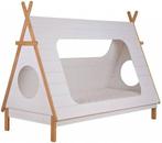 Woood Tipi bed met lattenbodem 90x200cm en matras, Kinderen en Baby's, Ophalen, 85 tot 100 cm, Zo goed als nieuw, Matras