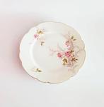 Izgs Limoges France brocante bloemen bord, Ophalen of Verzenden