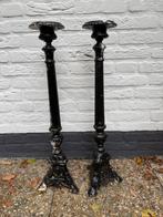 2 gietijzeren kandelaars, zware uitvoering, Ophalen, Overige materialen