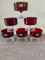 Vintage Luminarc Glazen (rood), Ophalen, Glas of Glazen, Effen, Glas