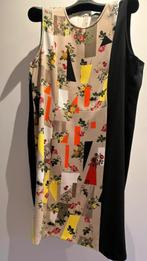 Jurk beige zwart rood 48/50, Verzenden, Nieuw, Marina Rinaldi, Jurk
