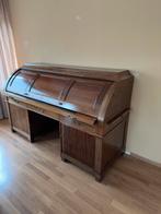 GROOT ANTIEK CILINDER BUREAU ( B. 198 x H. 125 x D. 75 CM.), Antiek en Kunst, Ophalen of Verzenden