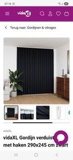 3x Gordijnen verduisterend zwart Bieden maar, Ophalen, 200 cm of meer, Zwart, Zo goed als nieuw