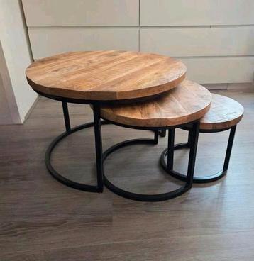 Salontafels salon tafel set mango hout mangohout NIEUW beschikbaar voor biedingen