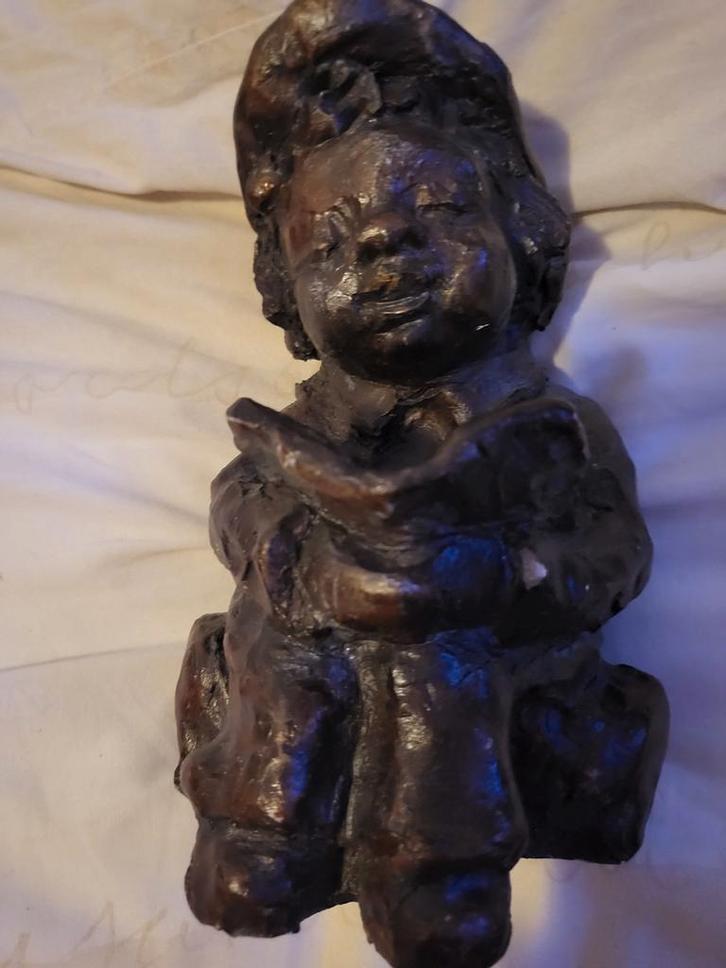 Zittend Kind Beeld, Antiek en Kunst, Kunst | Beelden en Houtsnijwerken, Ophalen of Verzenden