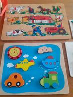 Houten puzzels veel! Oph. Boz., Ophalen, Minder dan 10 stukjes, Zo goed als nieuw, 6 maanden tot 2 jaar