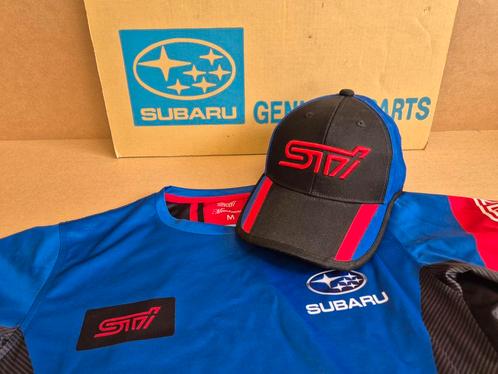 subaru sti performance jdm t-shirt en sti team cap z.g.a.n, Auto diversen, Overige Auto diversen, Ophalen of Verzenden