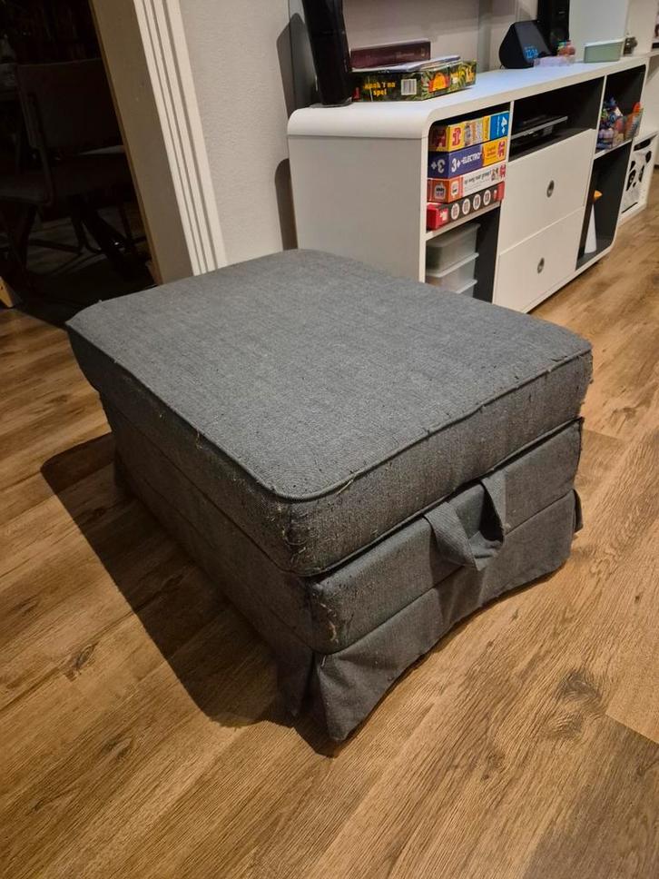 Ikea Ektorp voetenbank /hocker, Huis en Inrichting, Banken | Voetenbanken en Poefen, Gebruikt, 125 cm of meer, Rechthoekig, Stof