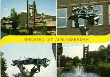 Groeten uit Alblasserdam - 4 afb o.a. carillion - ongelopen beschikbaar voor biedingen