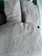 Beige/taupe teddy dekbedovertrek 200x200, Beige, Dekbedovertrek, Tweepersoons, Ophalen of Verzenden