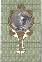 Meisje met spiegel, Verzenden, Voor 1920, Gelopen, Kinderen