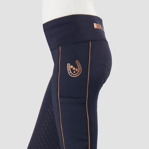 RH rijlegging Yuki Blauw/roségoud 140,152,164,176,34,36,38, Dieren en Toebehoren, Paardrijkleding, Nieuw, Dames, Kinderen, Onderkleding