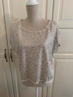 H&M paillette top maat S, H&M, Beige, Ophalen of Verzenden, Korte mouw