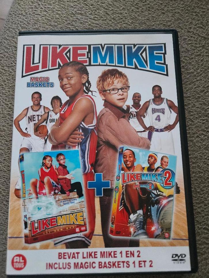 dvd: Like mike deel 1 en 2 op 1 dvd, Cd's en Dvd's, Dvd's | Kinderen en Jeugd, Zo goed als nieuw, Film, Avontuur, Alle leeftijden