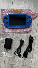 Sony PlayStation Vita 1000 OLED Crystal Blue Japans model, Ophalen of Verzenden, Zo goed als nieuw