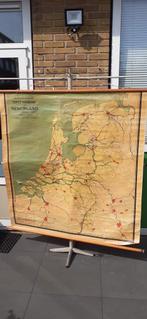 Oude schoolplaat staatkundig Nederland, Ophalen of Verzenden, Aardrijkskunde