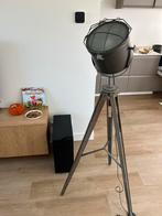 Vloerlamp industriël, Huis en Inrichting, Lampen | Vloerlampen, Ophalen, Zo goed als nieuw, Hout, 150 tot 200 cm