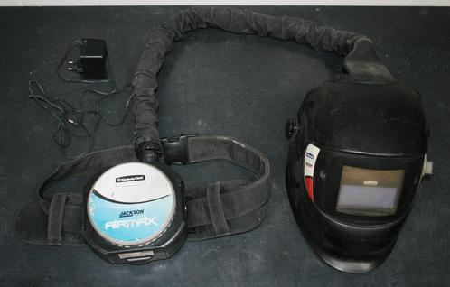 JACKSON SAFETY AIRMAX R60 luchttoevoer met lashelm vanaf 50€, Doe-het-zelf en Verbouw, Adembescherming, Gebruikt, Accessoires