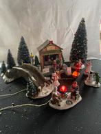 Lemax Kerstdorp Kiosk & Brug, Ophalen of Verzenden, Gebruikt