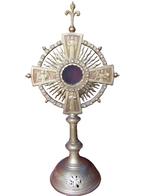 Neo Gotische 78cm zonne monstrans (ostensoir), Antiek en Kunst, Ophalen