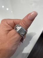 Zilveren Budha to Budha ring, maat 21, Sieraden, Tassen en Uiterlijk, Ringen, Gebruikt, 20 of groter, Ophalen of Verzenden, Dame of Heer