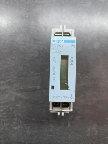 Hager kWh meter 1 fase - stroommeter - EC 050 - 32a - #1 beschikbaar voor biedingen