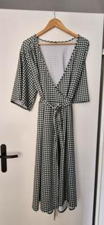 Lady V Groen/Wit Geruite Wikkeljurk XXL, Verzenden, Maat 46/48 (XL) of groter, Zo goed als nieuw, Lady V
