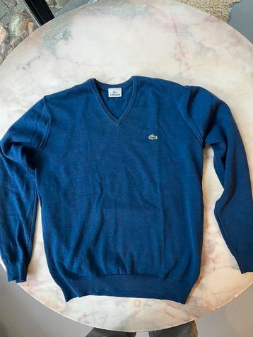 Tka Lacoste Trui Blauw - V-hals 100% wol beschikbaar voor biedingen