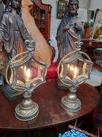 2 x mooie lantaarns op bat 65.00 p.s, Antiek en Kunst, Antiek | Kandelaars, Ophalen of Verzenden, Koper of Brons