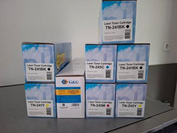 Partij nieuwe toners TN-241 TN-245 (Nieuwprijs set is 300eu) beschikbaar voor biedingen