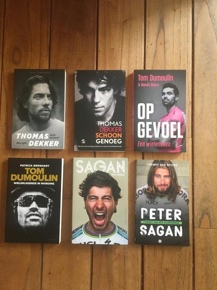 sportboeken- Wielrenners- Dekker, Dumoulin, Sagan, Boeken, Sportboeken, Zo goed als nieuw, Lopen en Fietsen, Ophalen of Verzenden
