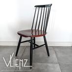 Vintage houten spijlenstoel Tapiovaara stoel, Gebruikt, -, Zwart, -