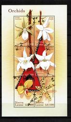 sierra leone 2000 pf blok orchideeën orchids bloemen flowers, Ophalen of Verzenden, Postfris, Dier of Natuur