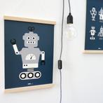 Kinderposter Poster Kind Robot Donkerblauw ANNIdesign, Nieuw, Ophalen of Verzenden, Wanddecoratie