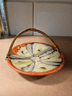 Art Deco Plateel Schaaltje met Riet, Antiek en Kunst, Antiek | Keramiek en Aardewerk, Ophalen of Verzenden